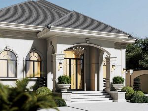 Biệt Thự Trệt Mái Nhật Tân Cổ Điển